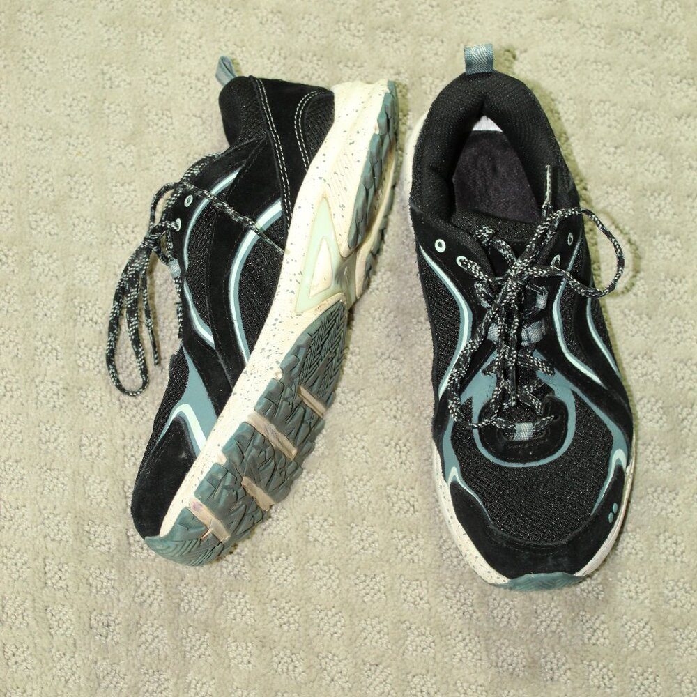Ryka Sky Walk Trail Womens Teal Black Outdoor Athletic Shoes Size US 8.5 M